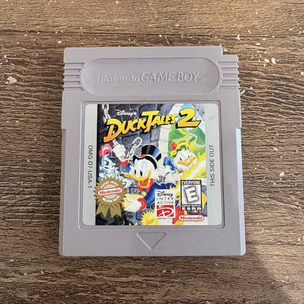 Disney's DuckTales 2 1993 Nintendo Game Boy Cart Rare 2nd Print Tested Authentic